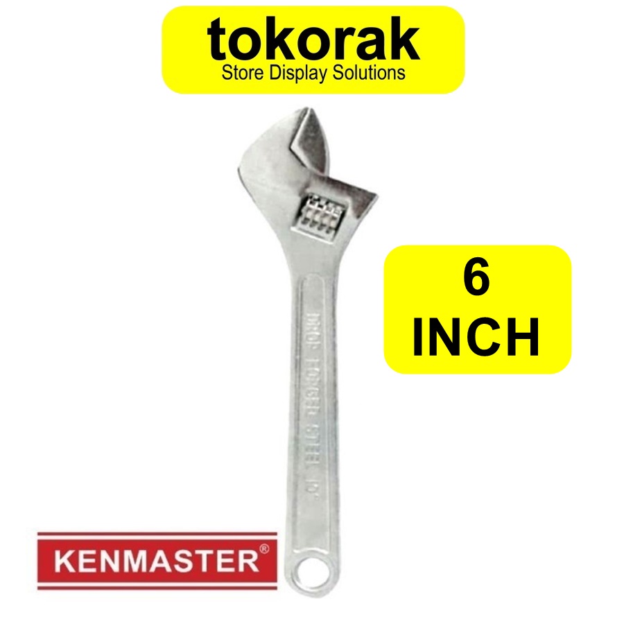 KUNCI INGGRIS 6 INCH KENMASTER KUNCI PASS BACO BAKO ADJUSTABLE WRECH