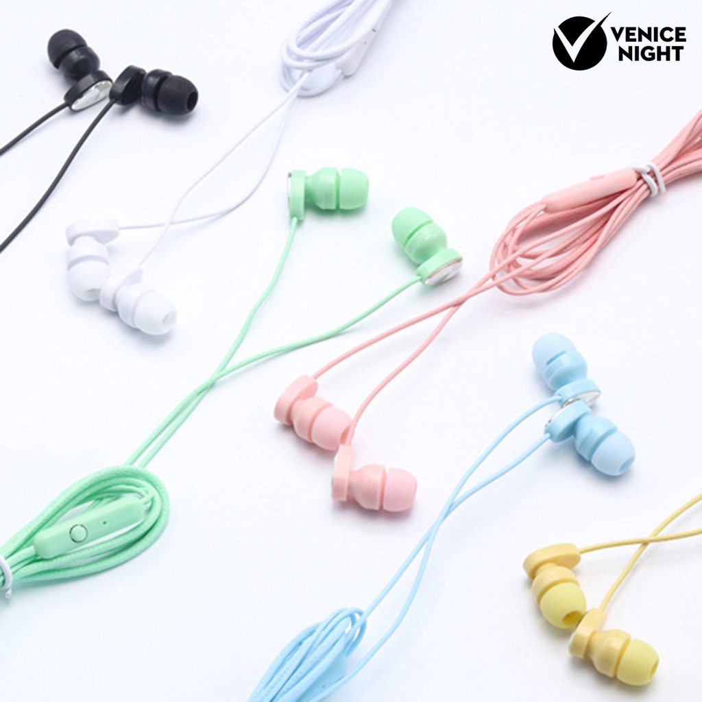 (VNEP) (Berkabel) L104 Universal 3.5mm Dynamic Heavy Bass Sport In-ear Earphone dengan Mic