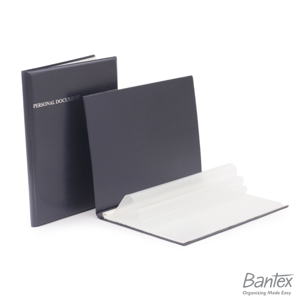 

Bantex Premium Clear Holder / Display Book / Personal Document Keeper / Map File Dokumen Hard Cover Kulit Leather 20 Pocket Blue 3153 01