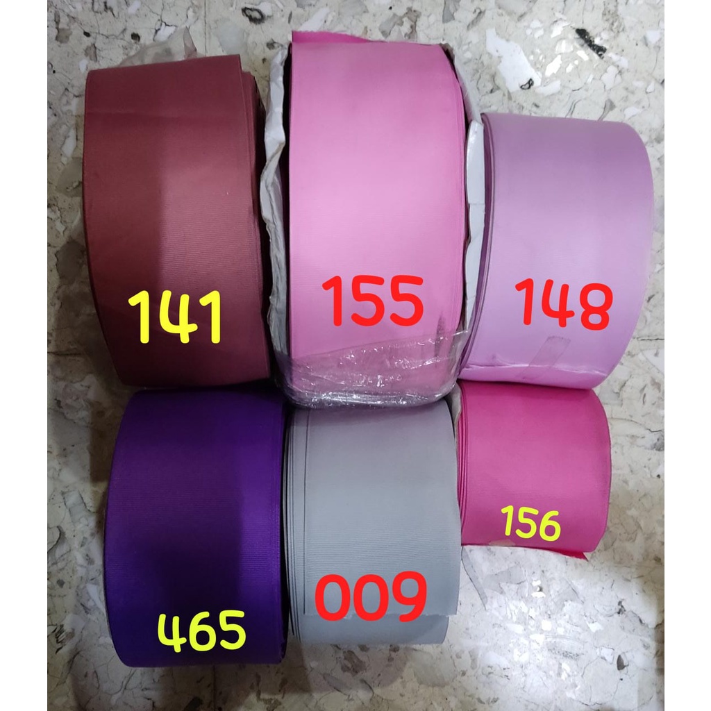 1 METER  - PITA SATIN LEBAR 5cm &amp; 7,5 cm | PITA  DOUBLE SATIN LEBAR | PREMIUM