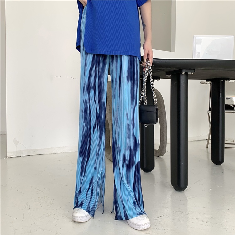 【Blossom】Fashion Tie-dye Highwaist Long Pants  2195