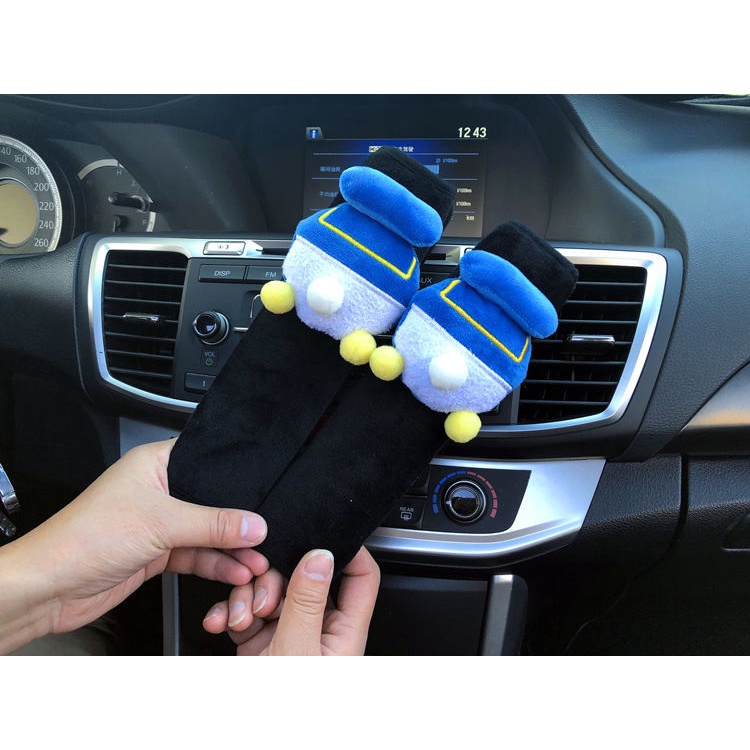 Cover Sabuk Pengaman Mobil Bahan Plush Motif Kartun Lucu