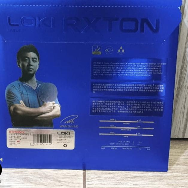 Karet Pingpong Loki RXTON 5 Blue ORIGINAL - Hitam