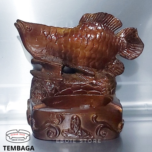 Asbak unik ikan arwana full warna