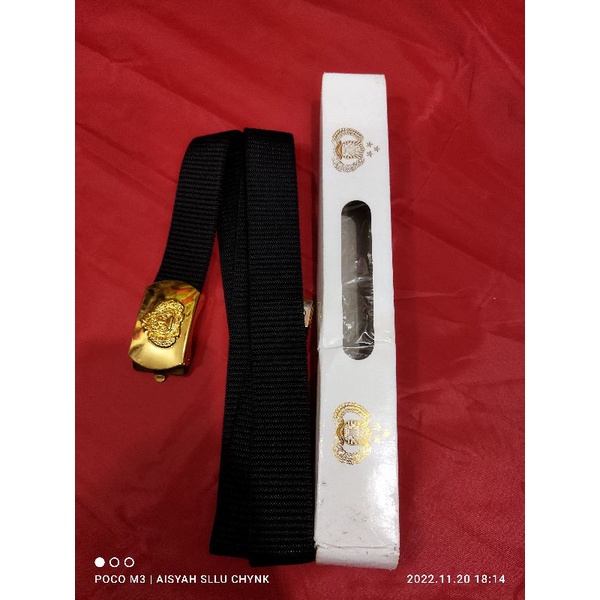 SABUK PDH POLRI ASLI JATAH  PEMBAGIAN POLRI/ IKAT PINGGANG PDH