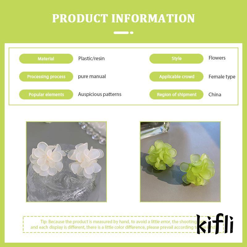 Anting S925 Silver Bentuk Bunga Camellia Untuk Musim Panas
