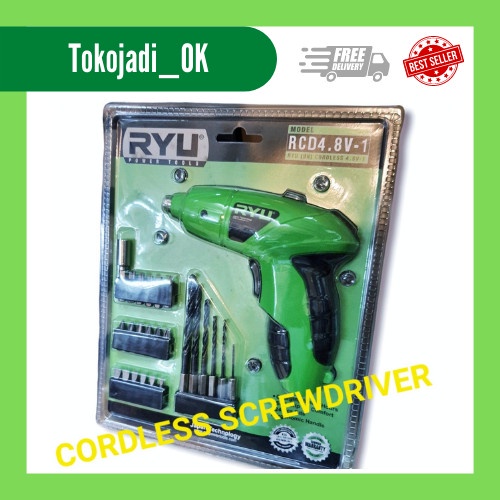 Cordless Screwdriver Ryu RCD 4.8V-1 / Bor Obeng Batterai Ryu RCD 4.8V-