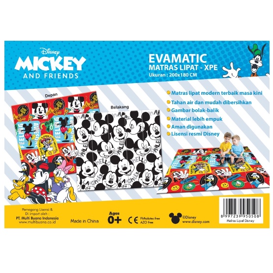❤ IJN ❤ EVAMATIC MATRAS LIPAT Playmat Bayi Karpet Lipat Anak lebih tebal Kualitas tinggi 180 x 200cm Bayi Tikar Lipat Foam Matras tikar Playmate bayi murah