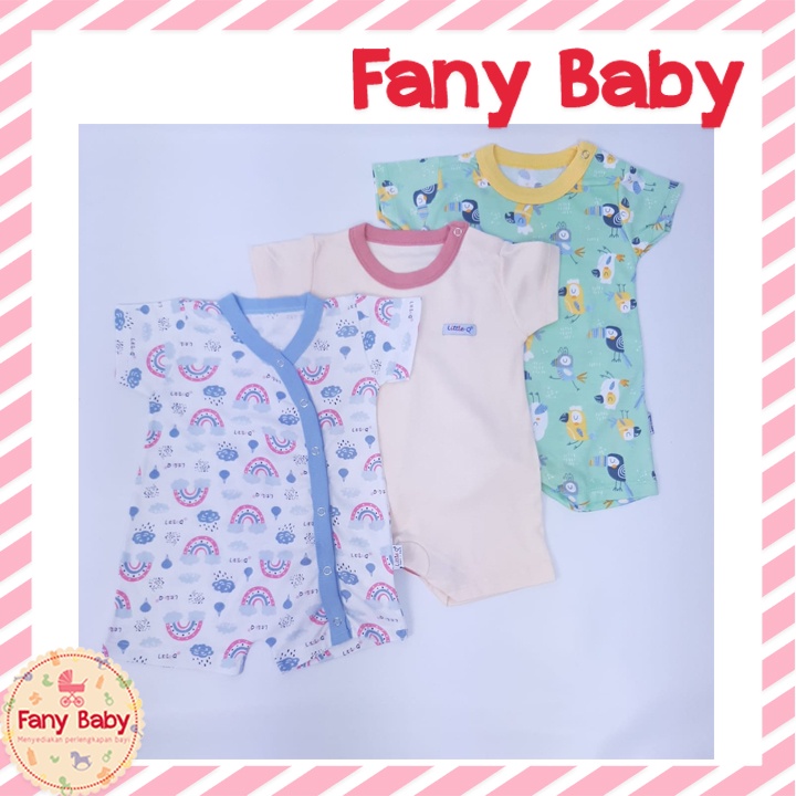 Little Queen Baby Romper Boy &amp; Girl isi 3pcs