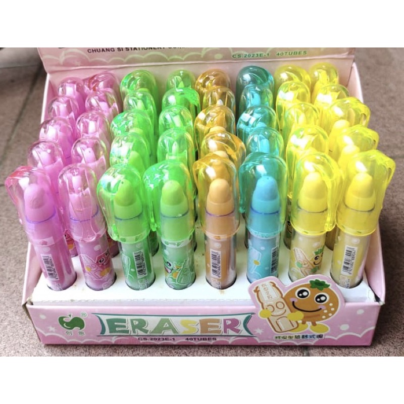 

penghapus pensil susun motif buah satuan