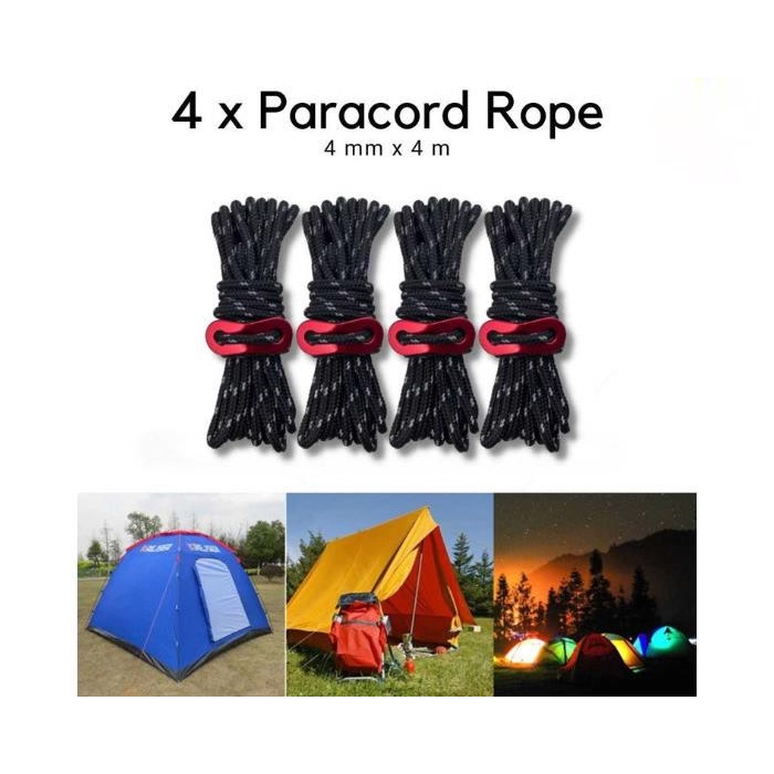 Tali Paracord Tenda Camping Outdoor Tent Multifunction Strong Rope 4mm