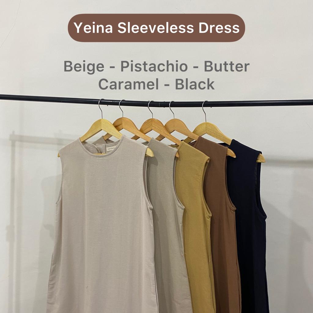 Yeina Sleeveles Dress | Basic Dress Casual [YEPPUOUTFIT]