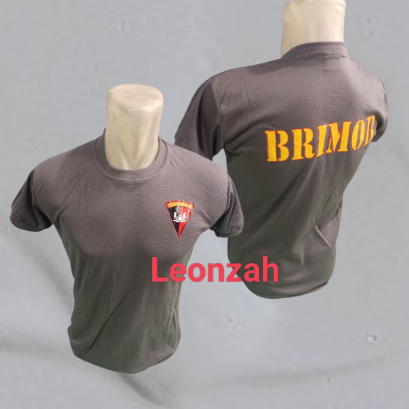 kaos brimob coklat kaos dalam brimob