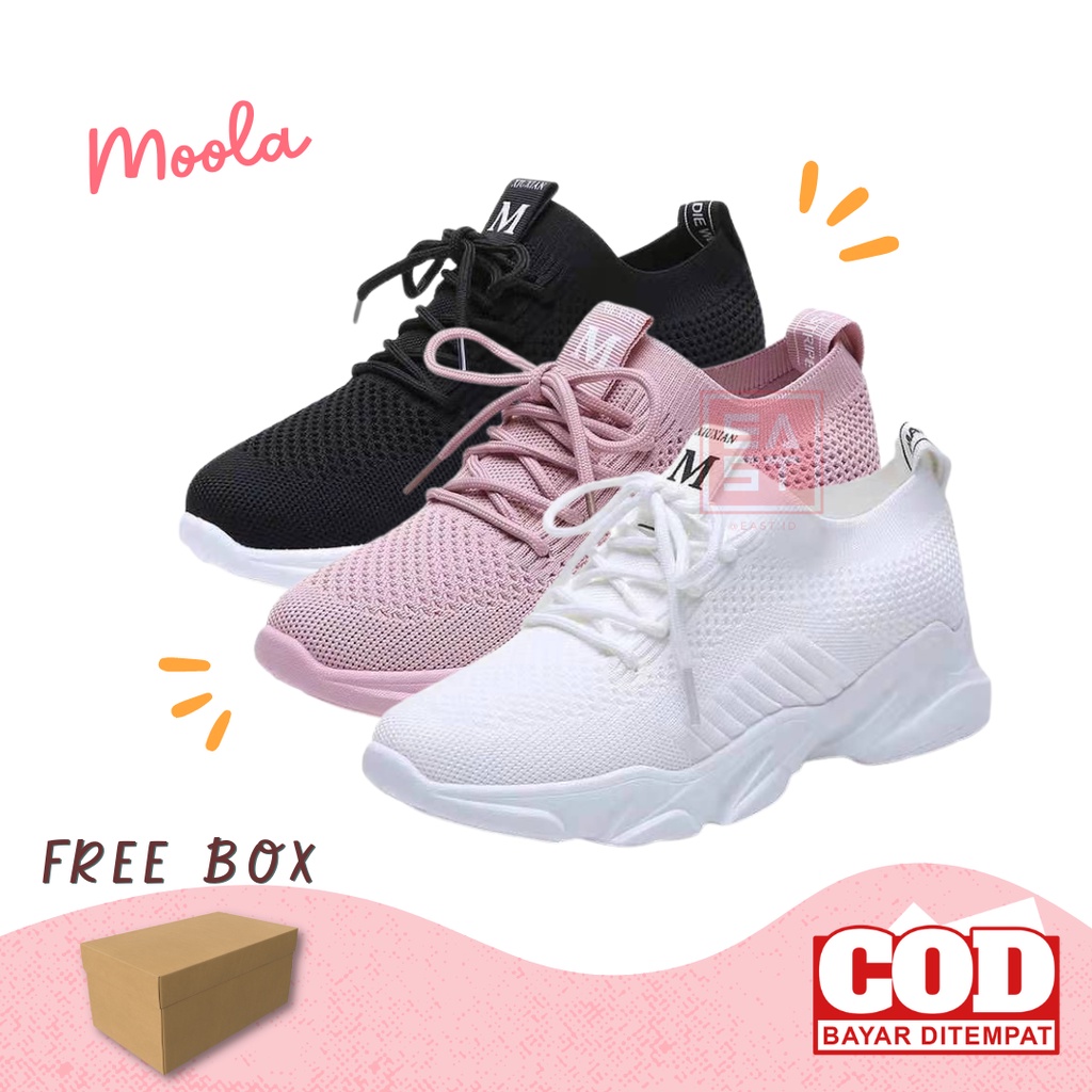 Sepatu Moola Sneakers Kanvas Wanita Casual Import Sport Shoes Original