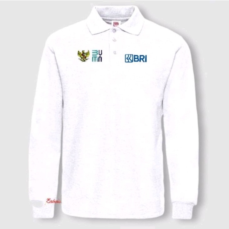 panjang Kaos Bank BRI baju bank BRI seragam Bank BRI kaos kerah Bank BRI baju kerah Bank BRI kaos ke