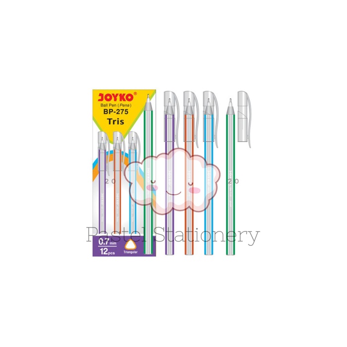 

Pulpen Pena Joyko Tris 0.7mm BP-275 - Bolpen Ball Pen Hitam Joyko