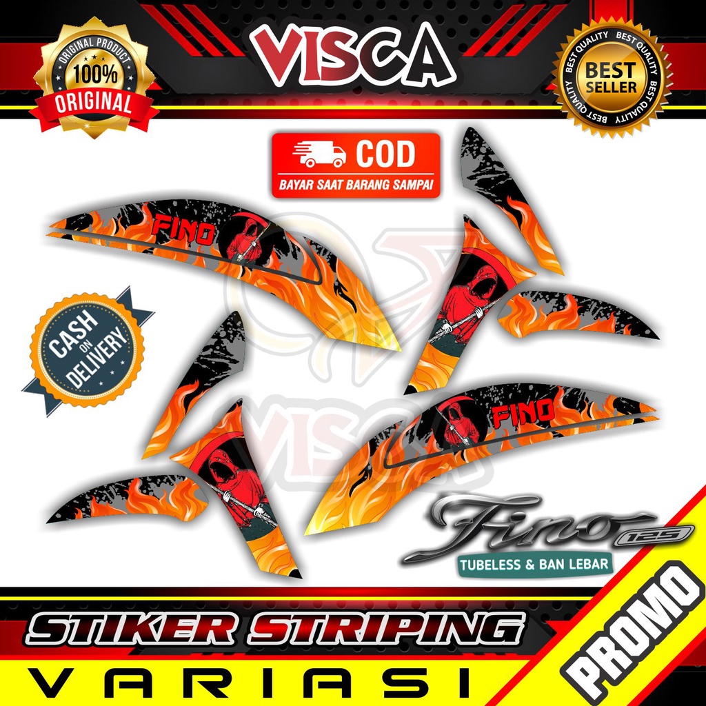 Stiker Motor Fino - Striping Fino 125 Variasi Simple -Stiker Fino - Stiker Fino 125 Variasi Simpel -