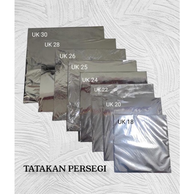 TATAKAN KUE ULANG TAHUN PERSEGI SATUAN/alas kue