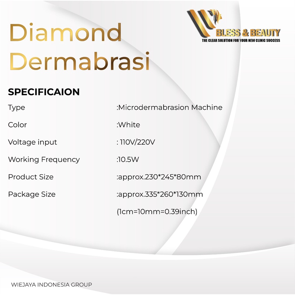 Facial Diamond Mikro Dermabrasi Micro Penghilang Kulit Mati Perawatan Wajah