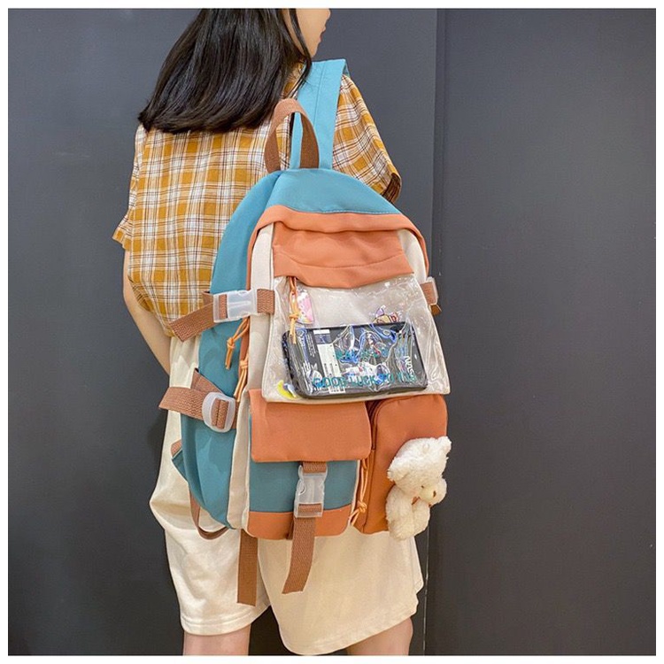 TAS RANSEL KOREA E4256 TAS RANSEL WANITA TAS RANSEL BACKPACK IMPORT