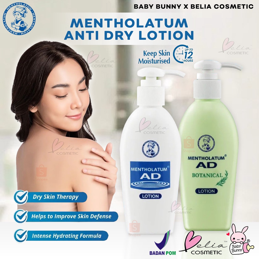 ❤ BELIA ❤ MENTHOLATUM AD Lotion 150g | Anti Dry Lotion | Soothing Lotion | Lotion Untuk kulit kering | Lotion | No Sticky | BPOM Rohto