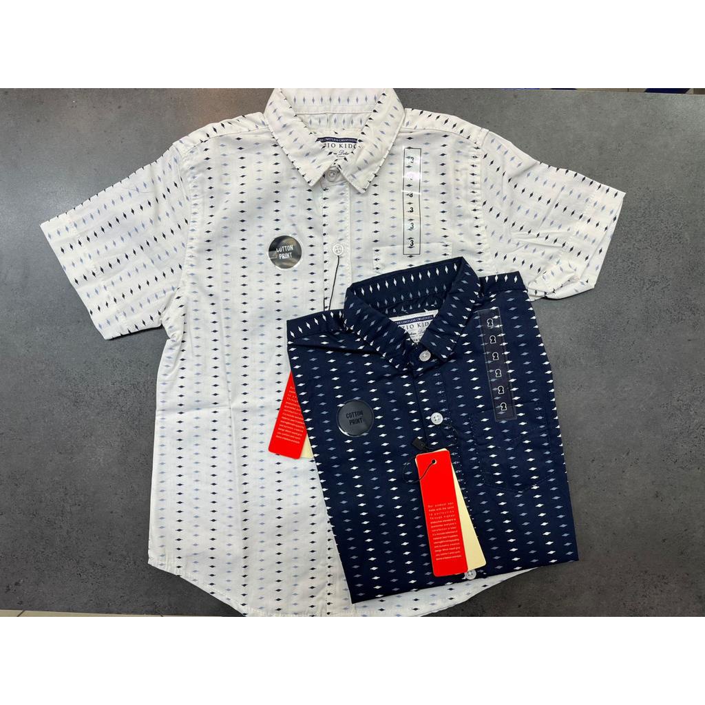 (High Quality) Kemeja Ezio Kids Printing Lengan Pendek Anak Laki-Laki / Cowok / Remaja Katun Premium