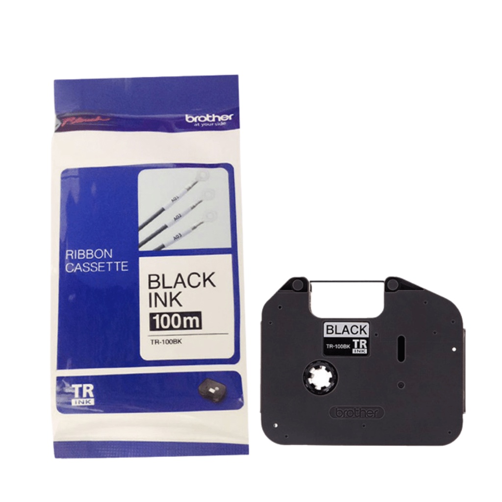 

BROTHER TR-100BK INK RIBBON FOR PT-E800/E850TKW SERIES 100M TR 100BK