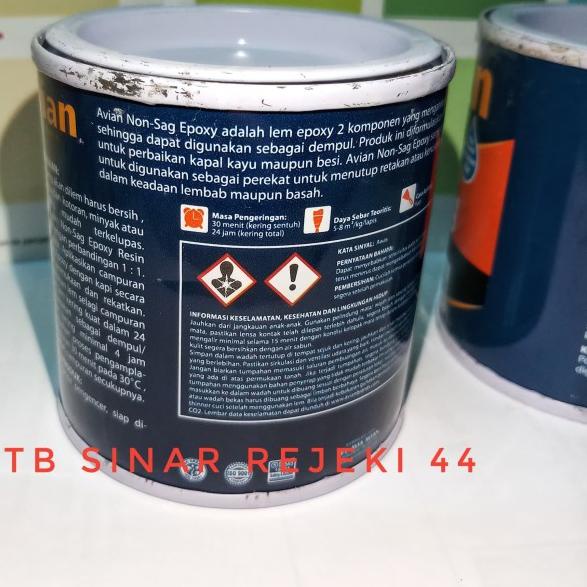 

AVIAN LEM EPOXY NON SAG 2 Komponen x 400 Gr = 800 Gram HARDENER RESIN