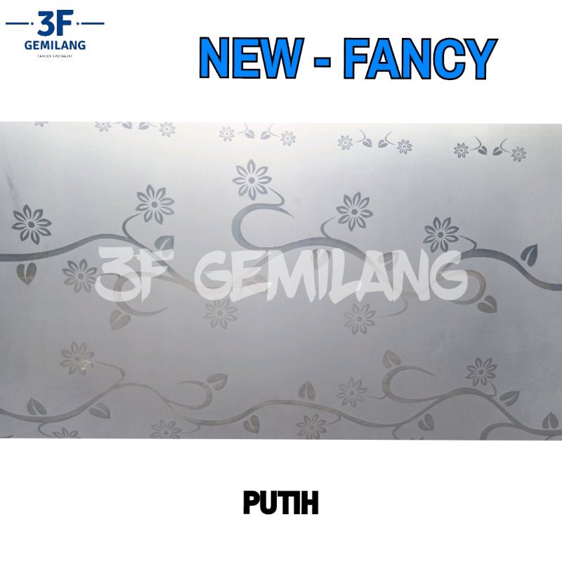 MASTERLEAF - Fiber Plastik Penutup Pagar Rumah Motif FANCY Flower Leaf Meteran