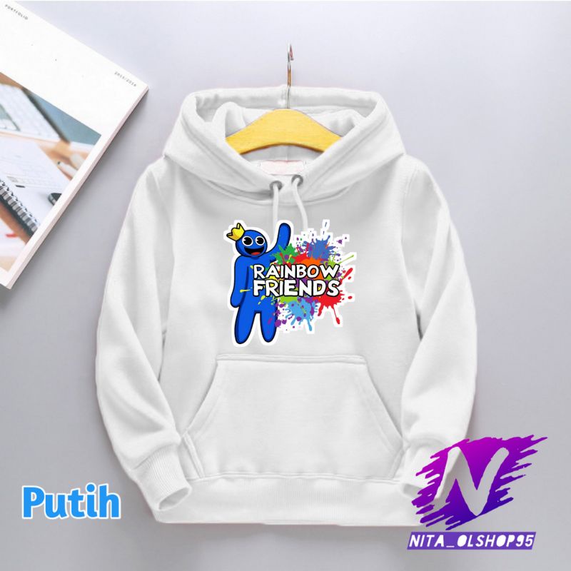 hoodie anak rainbow friends sweater rainbow friends karakter rainbow blue terbaru