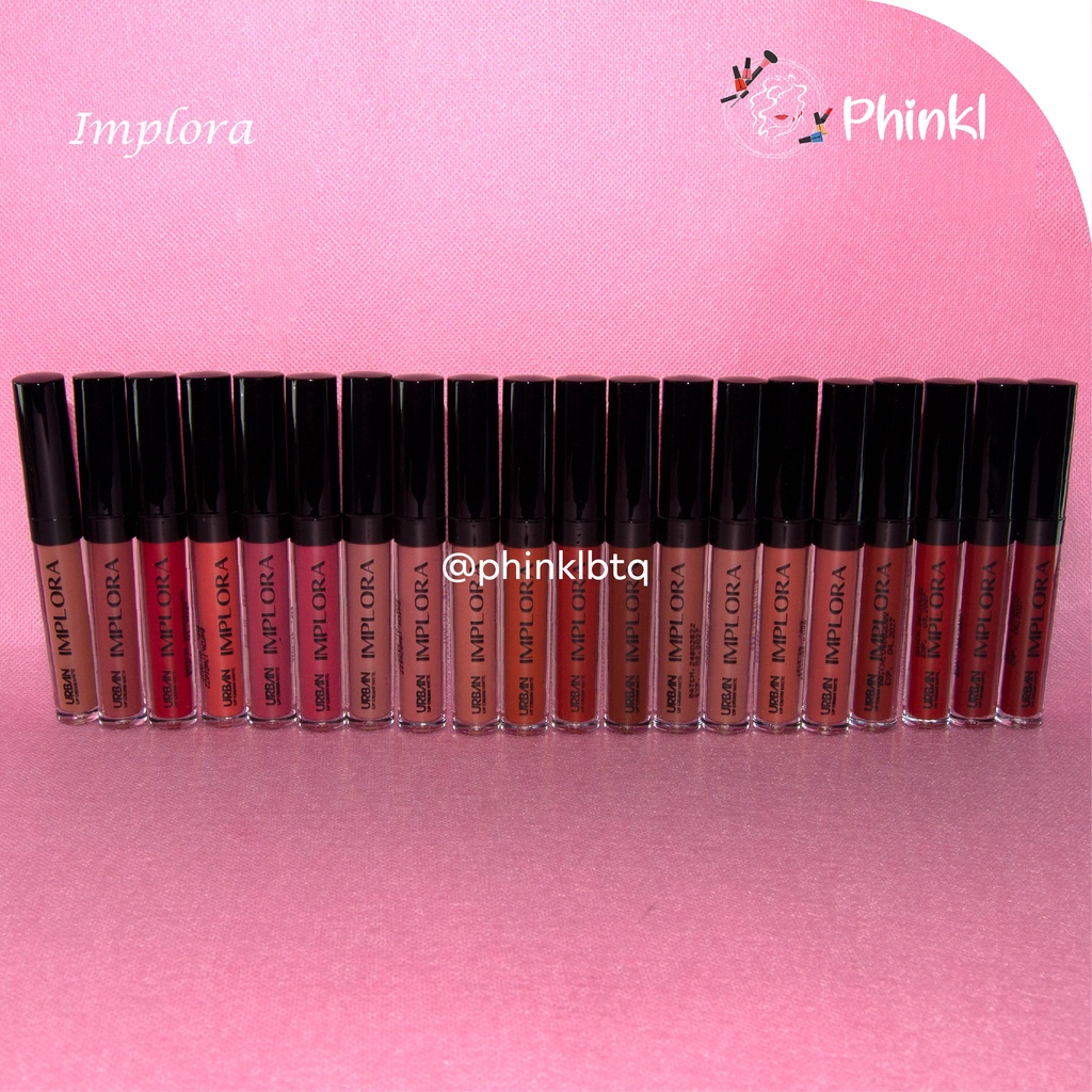 `ღ´ PHINKL `ღ´ ɪ ᴍ ᴘ ʟ ᴏ ʀ ᴀ Implora lip cream original mattee lipstick cair ombre BEST SELLER gincu