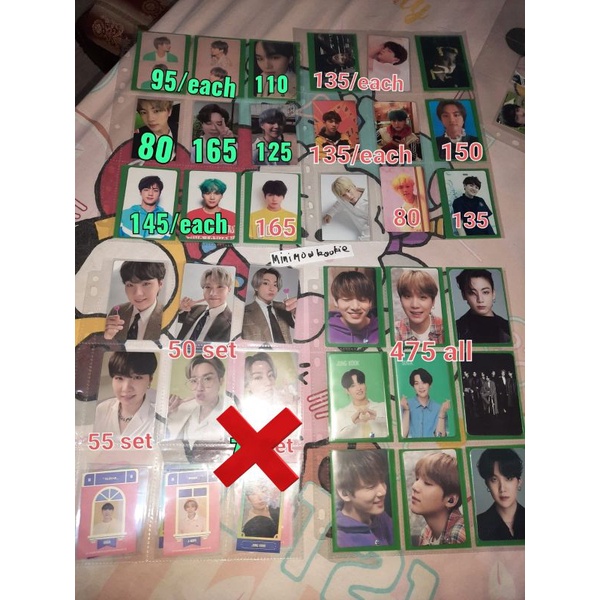 Photocard yoongi jungkook persona 1 mots v3 her v suga jin pizza yoongi bobo dnw jin pout orul yoong
