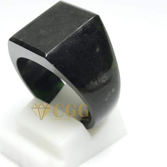 Cincin Exclusive Batu Giok Hitam Black Jade Original - 7