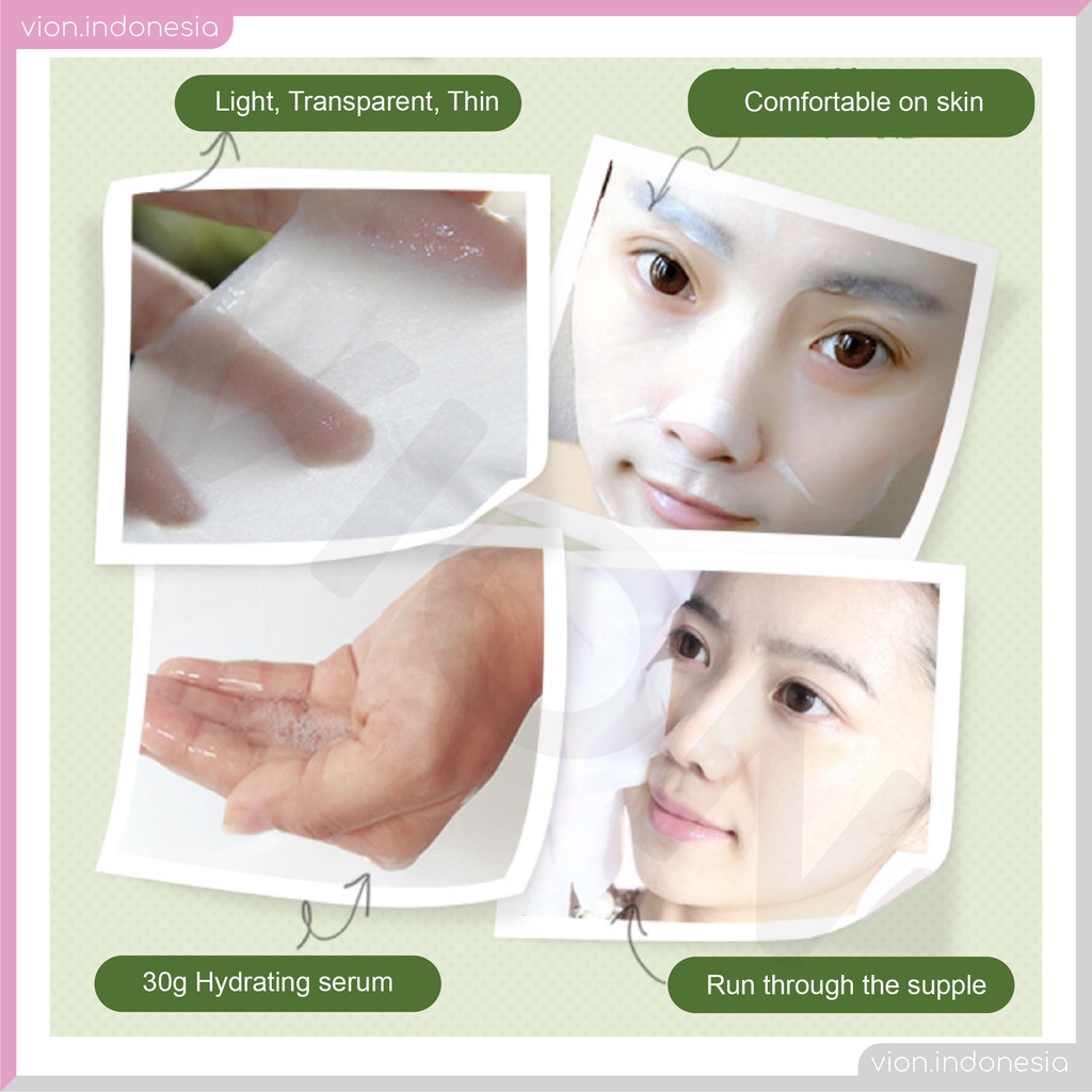 Rorec Hchana Natural Skin Care Mask Masker Sheet Snail Sheet Mask RO003