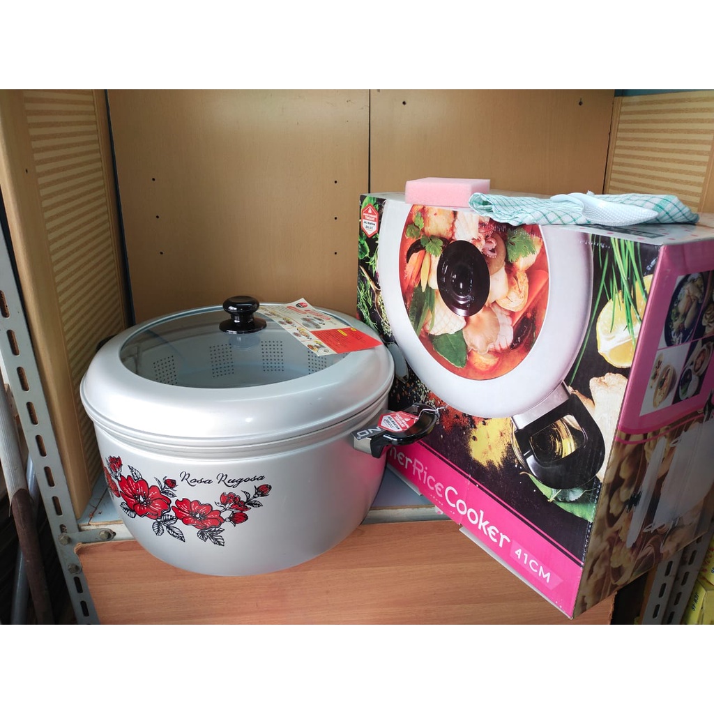 Panci Panca Gun - Multi Fungsi- Steamer Rice Cooker 41 cm/ Maspion / Aluminium