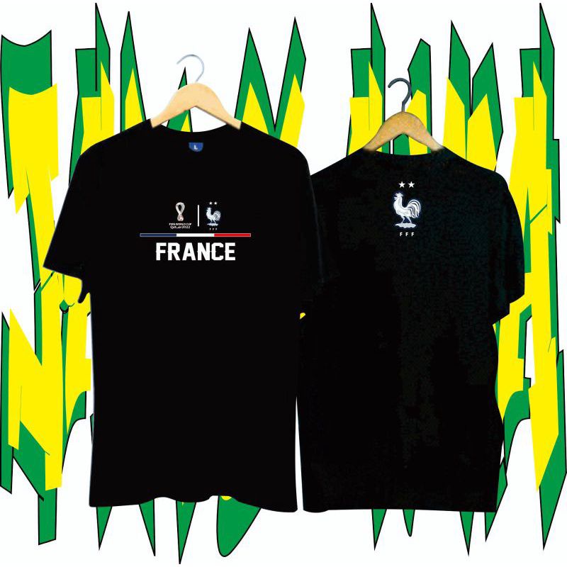 H&H TwinShop R.S.C Baju T-shirt Kaos timnas France/kaos France /kaos negara france COD Terlaris
