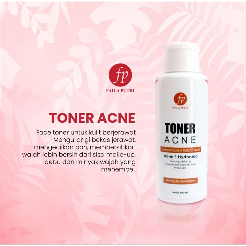 FAILA PUTRI TONER ACNE/ TONER JERAWAT PLUS WHITENING FP