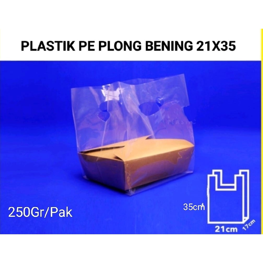 Jual Kantong Plastik Pe Plong Bening Transparant Shopee Indonesia