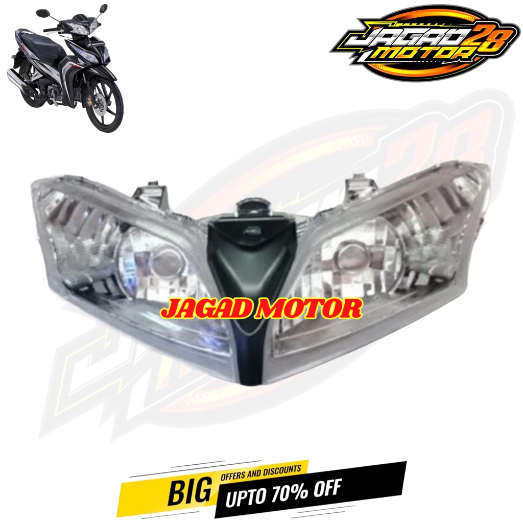 Reflektor Lampu Depan Honda Blade New / Replektor Lampu Depan Honda Blade New / Mika Kaca Lampu Depan Set Plus Reflektor Lampu Depan Honda Blade New