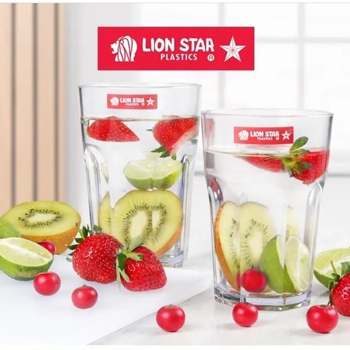 Gelas Murano 350ml Plastik Akrilik Lion Star GL 95 Murano Glass 350 ml