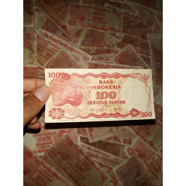 uang kertas kuno/lama 100 rupiah Goura