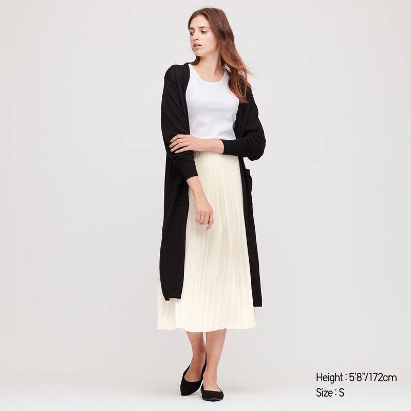 Uniqlo Skirt - Uniqlo Sifon Pleated Skirt