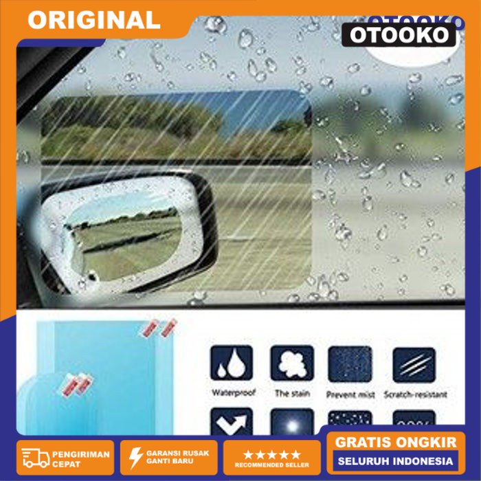 Stiker Jendela Mobil Anti Fog Embun Lihat Tembus Spion Kaca Film Besar