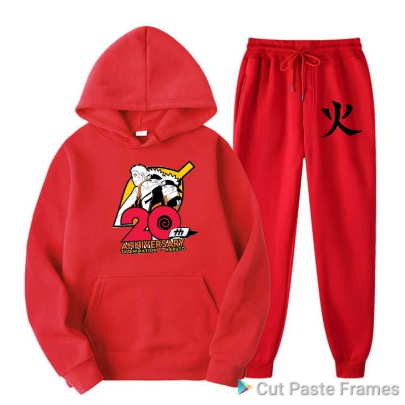 setelan jaket anak hoodie hokage naruto
