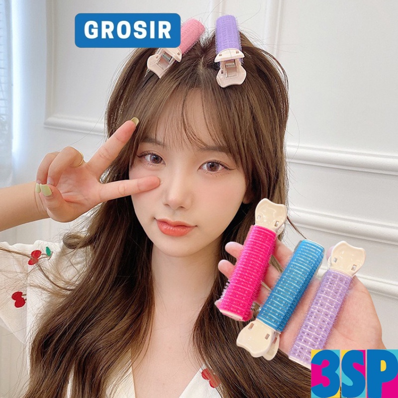 3SP | ART40 Roll Jepit Rambut Gulung Jepitan Poni Korea Heatless Curling Style Hair