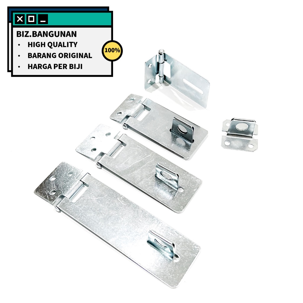 OVERVAL PLAT 2&quot; INCH - OVERPAL GRENDEL TEMPAT CANTOLAN GEMBOK PINTU