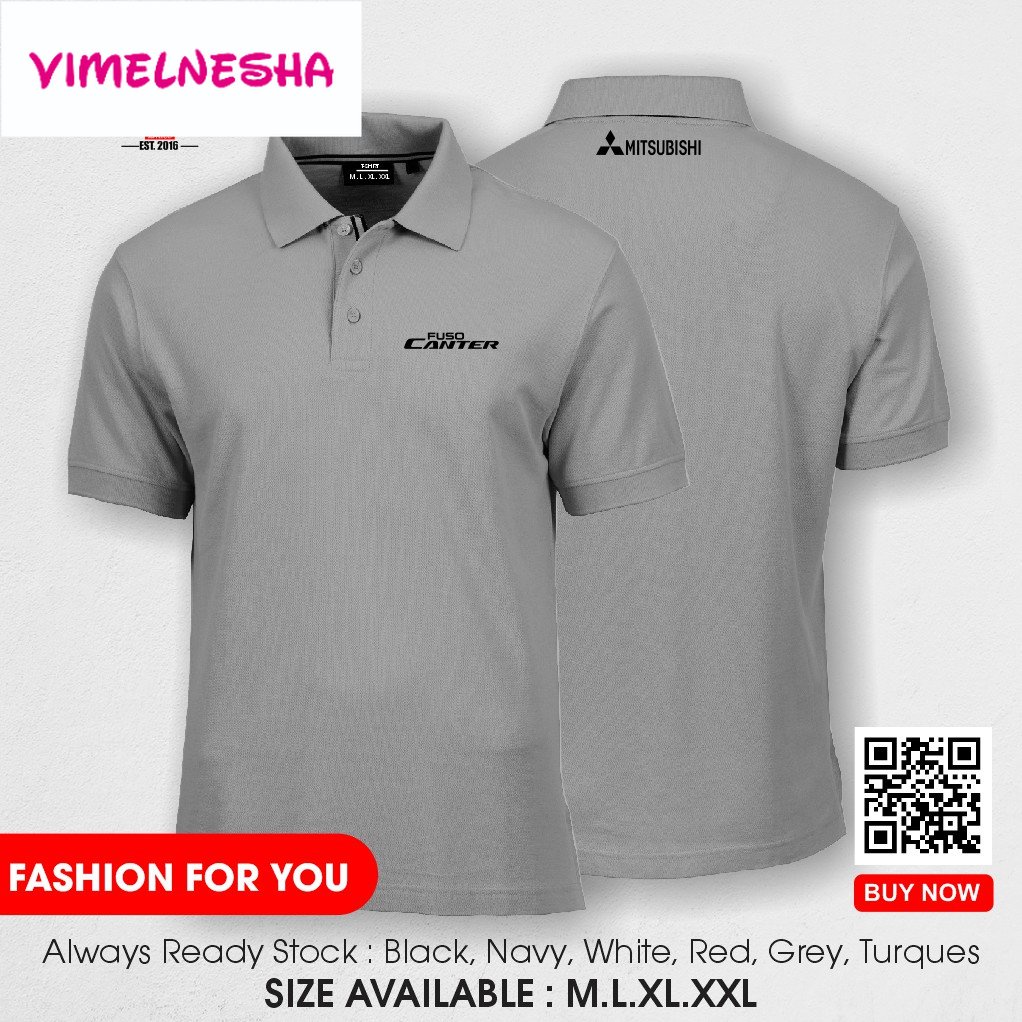 Kaos Kerah Poloshirt MITSUBISHI CANTER LOGO