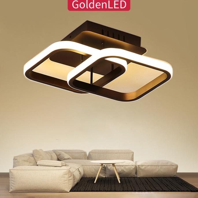 COD Golden LED Lampu Plafon 3Warna LED Ceiling Lampu Hias Rumah