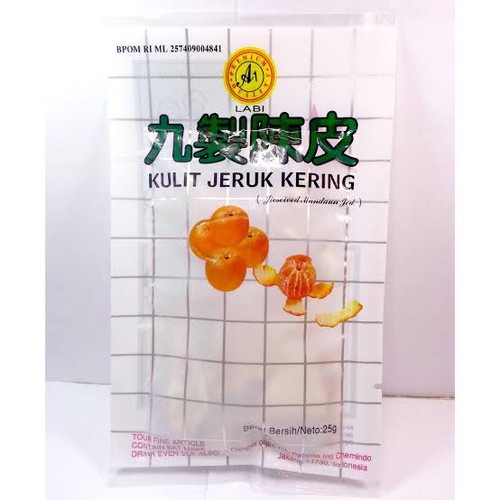 LABI Kulit jeruk Kering/ Manisan jeruk/ asinan jeruk/ Permen Jeruk 25g