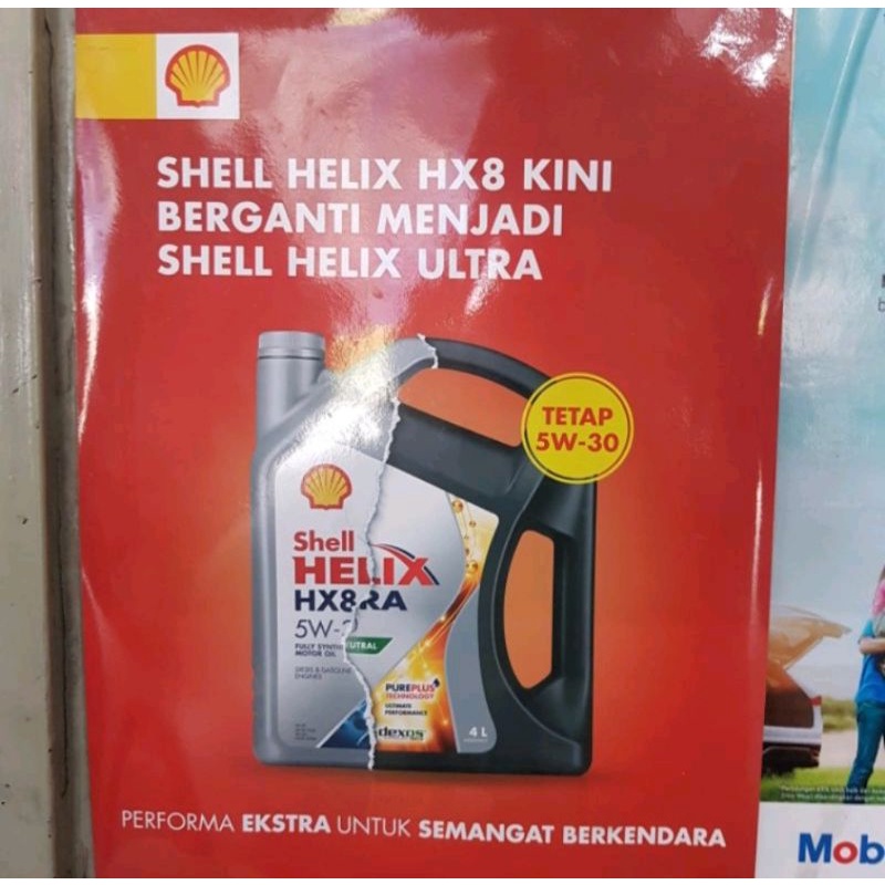 Oli Mesin Shell Helix Ultra SAE 5W-30 4 Liter Carbon Neutral 5W30 DEXOS 1 4Liter Bensin Diesel Solar Galon 4L Pengganti HX8